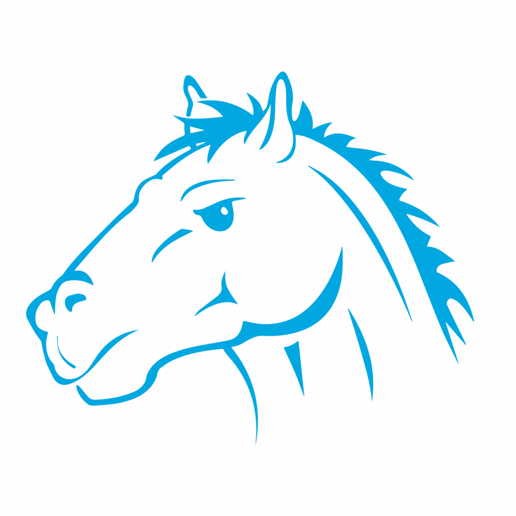 Assumption College - Marion Mustangs House Logo